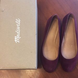Madewell Ella Pumps Size 6.5 Dark Merlot Suede